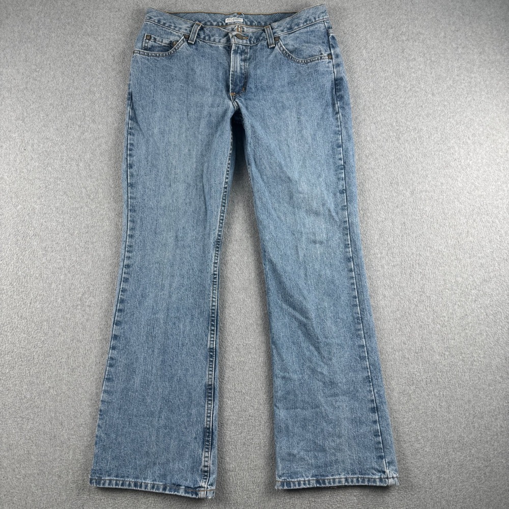 No Boundaries Jeans Juniors 11P Bootcut Blue Medium Stone Wash Denim 100% Cotton